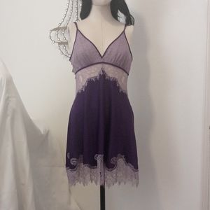 Lace night gown Amethyst color medium